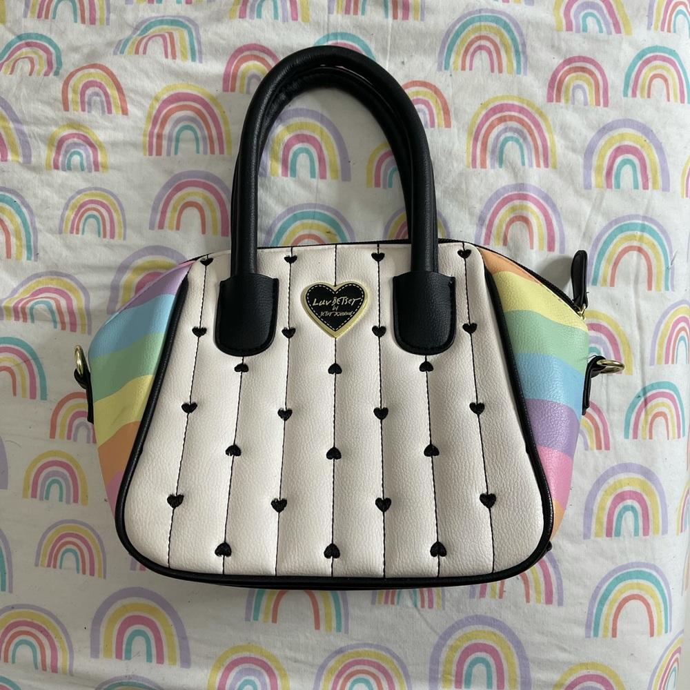 BETSEY JHONSON RAINBOW BAG .